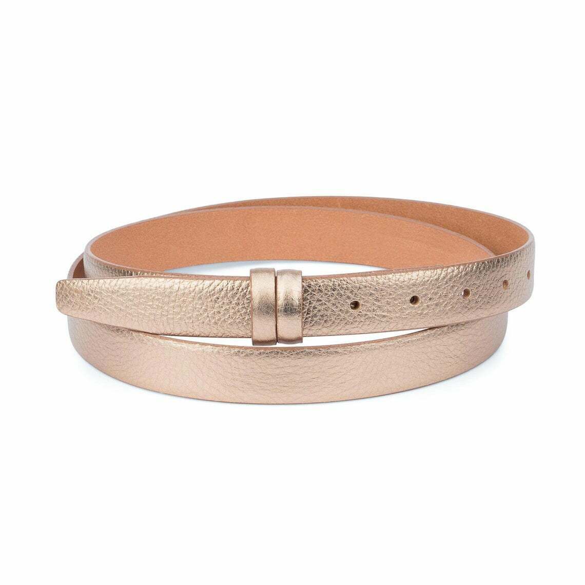 25mm Rose Gold Belt Strap Replacement for Cartier Buckles - 100% Genuine Leather Women's Fashion Accessory | Perfect for Formal Events, Office Wear & Luxury Outfits