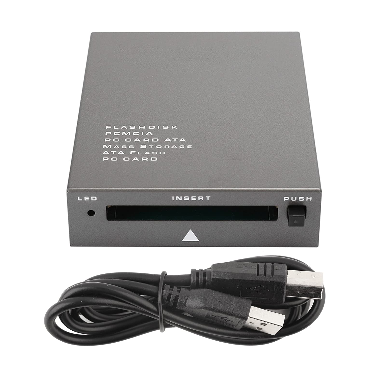 USB 2.0 Card Reader - SD/ATA Flash Memory Card Adapter for PC & Laptop | Fast Data Transfer for Photos, Videos & Files
