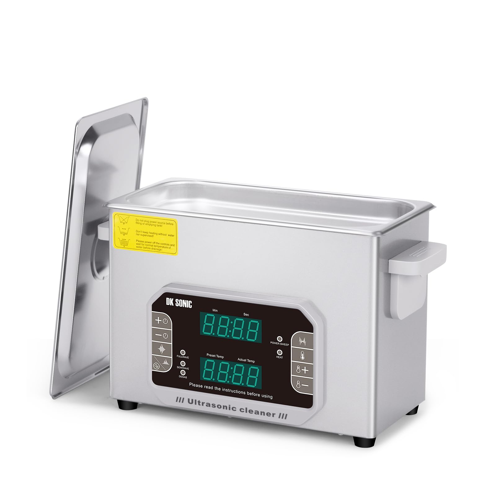DK SONIC Touch 4L Ultrasonic Cleaner with Heater & Timer - Professional Ultrasound Cleaning Machine for Carburetors, Automotive Parts, Guns, Jewelry, Watches, Circuit Boards - Commercial & Home Use (110V) - Perfect for Workshops, Labs, and Home Cleaning Needs
