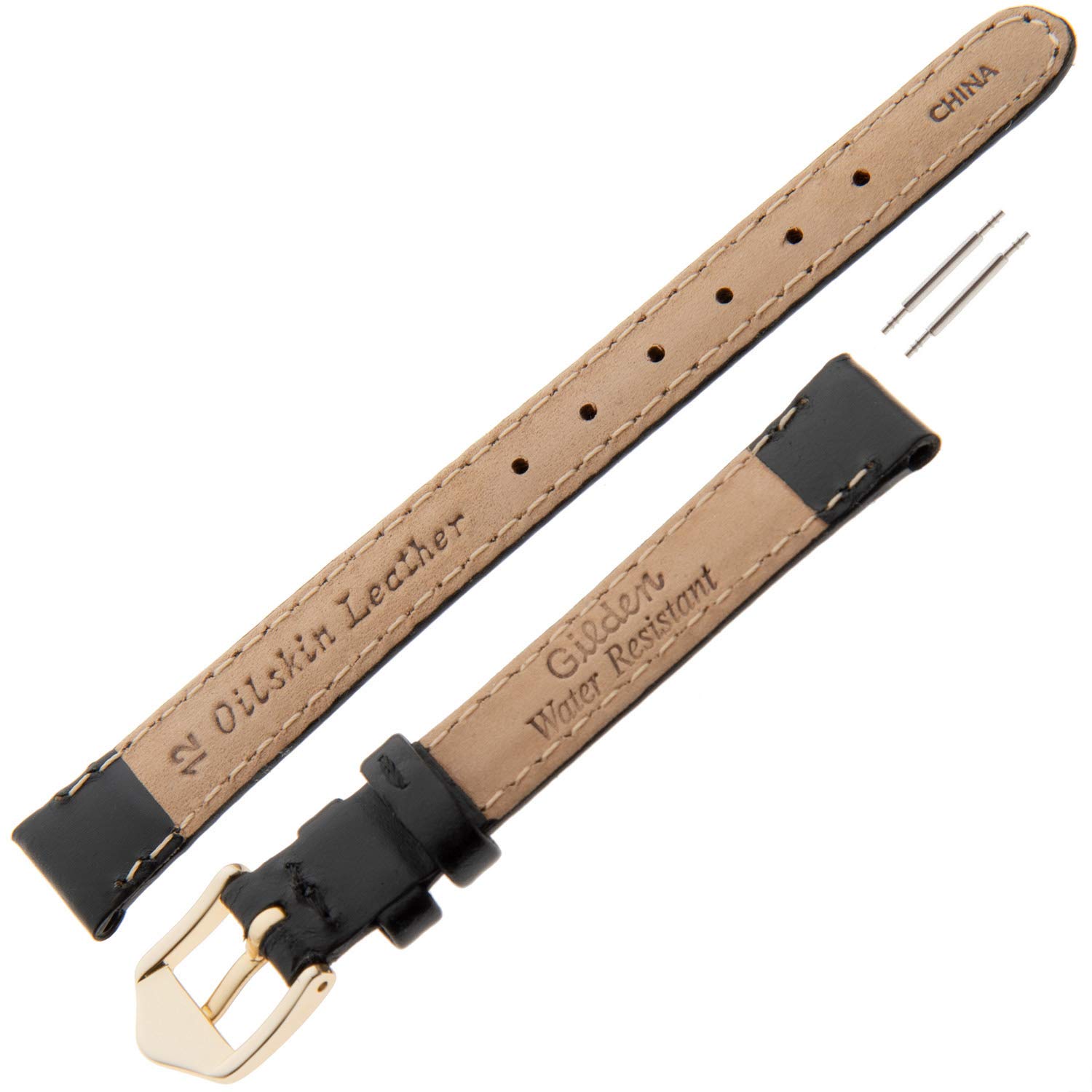 Waterproof 10-14mm Oilskin Leather Watch Band for Women - Durable Replacement Strap for Casual & Dress Watches - Perfect for Everyday Wear, Office & Special Occasions