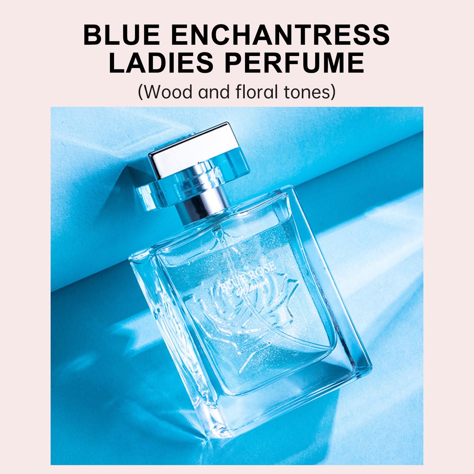 Exquisite Rose Carved Eau de Toilette for Women & Men - Long Lasting Floral Perfume with Refreshing Rose Fragrance, 50ml (A*1+B*1) - Perfect for Daily Wear, Date Nights & Special Occasions to Boost Confidence