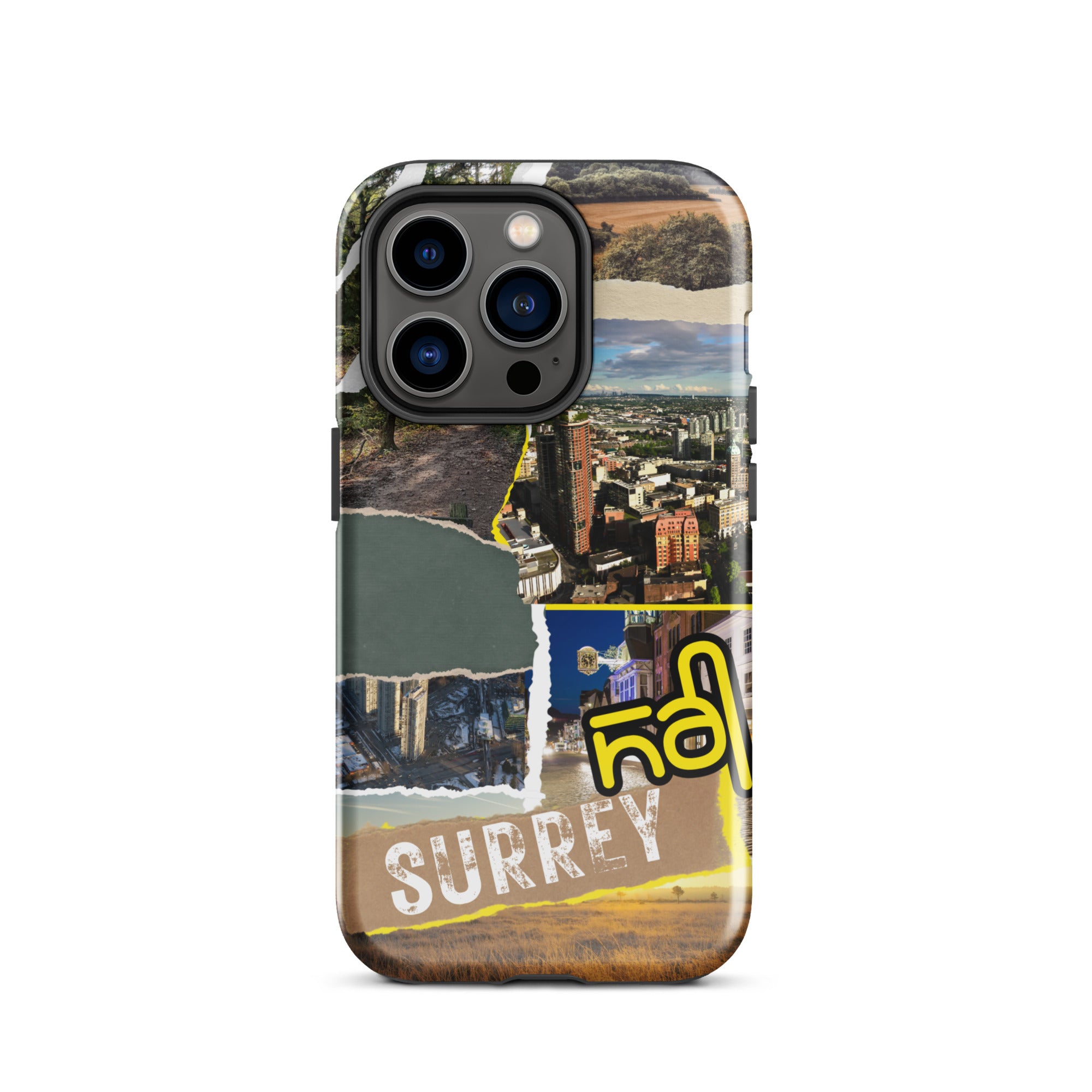 Premium Surrey Collage iPhone Case - Durable Protective Cover with Stylish Design for iPhone [Model] - Perfect for Everyday Use, Travel & Gifting