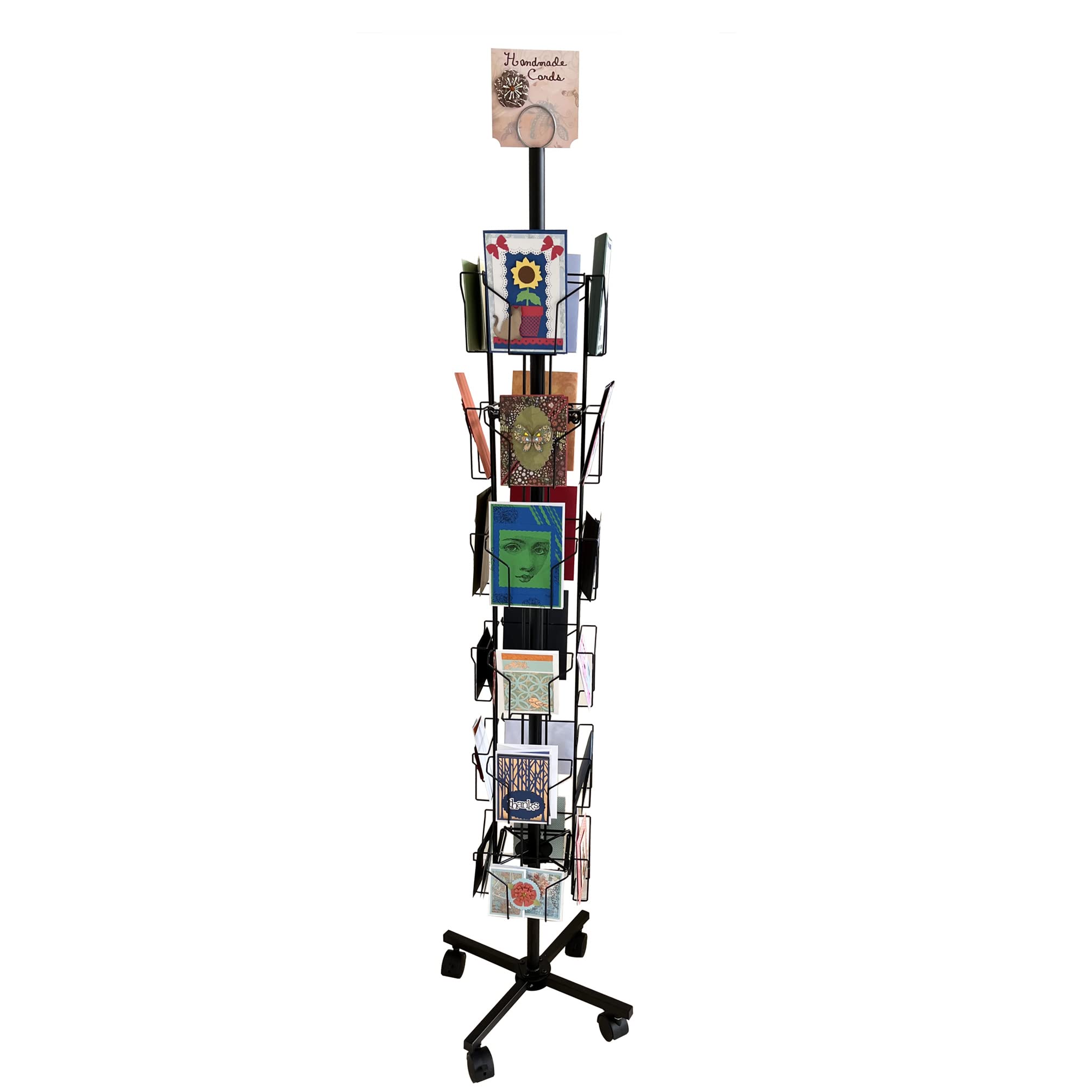 FixtureDisplays® 24-Pocket Greeting Card Rack - 6