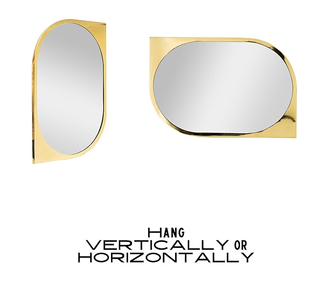 Victorian Arched Full Length Mirror - Hand Casted Gold Metal Frame, Wall Mount & Leaning Design for Bedroom, Living Room & Entryway Decor