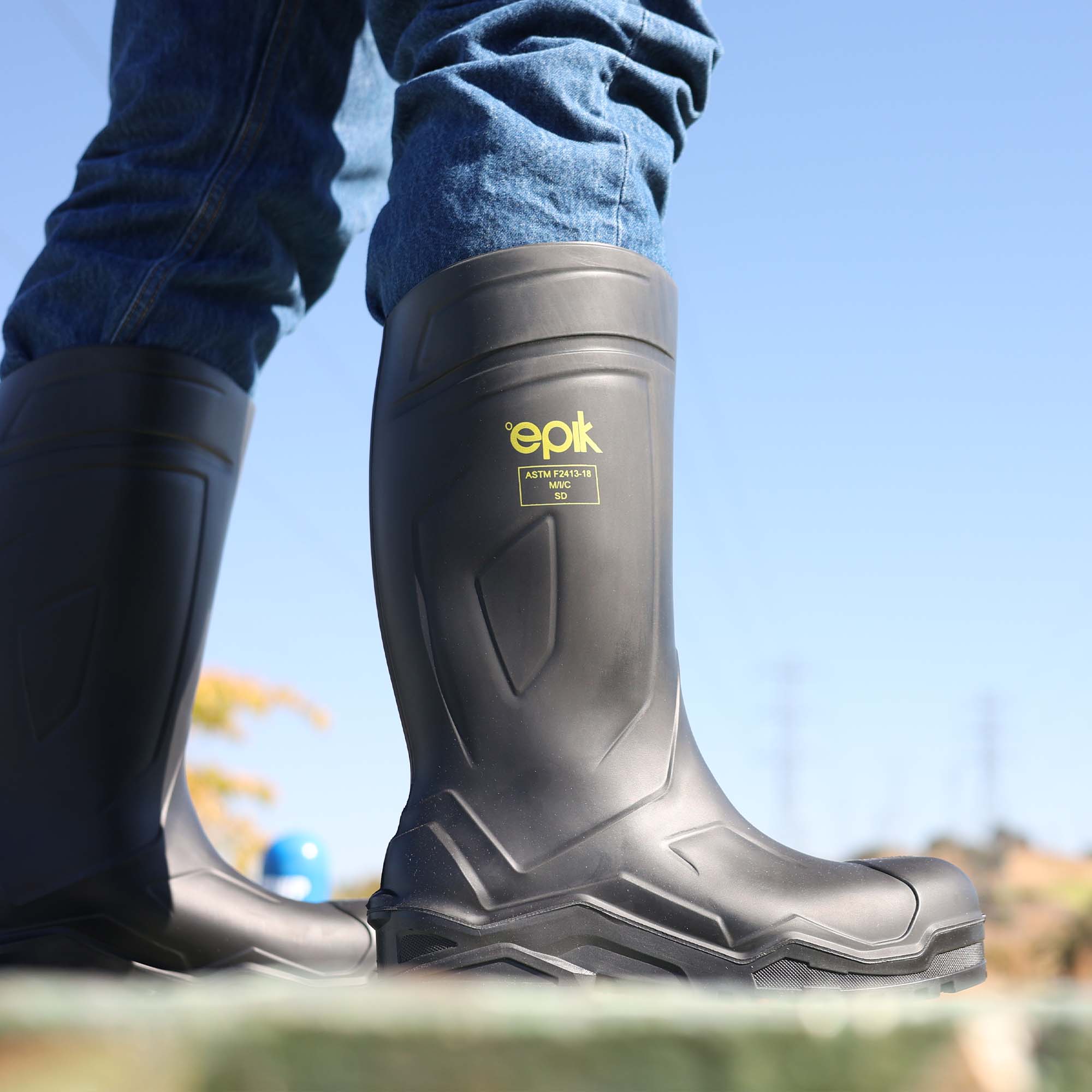 Men's Steel Toe Work Boots - Waterproof & Slip Resistant Safety Shoes for Construction, Warehouse & Outdoor Work