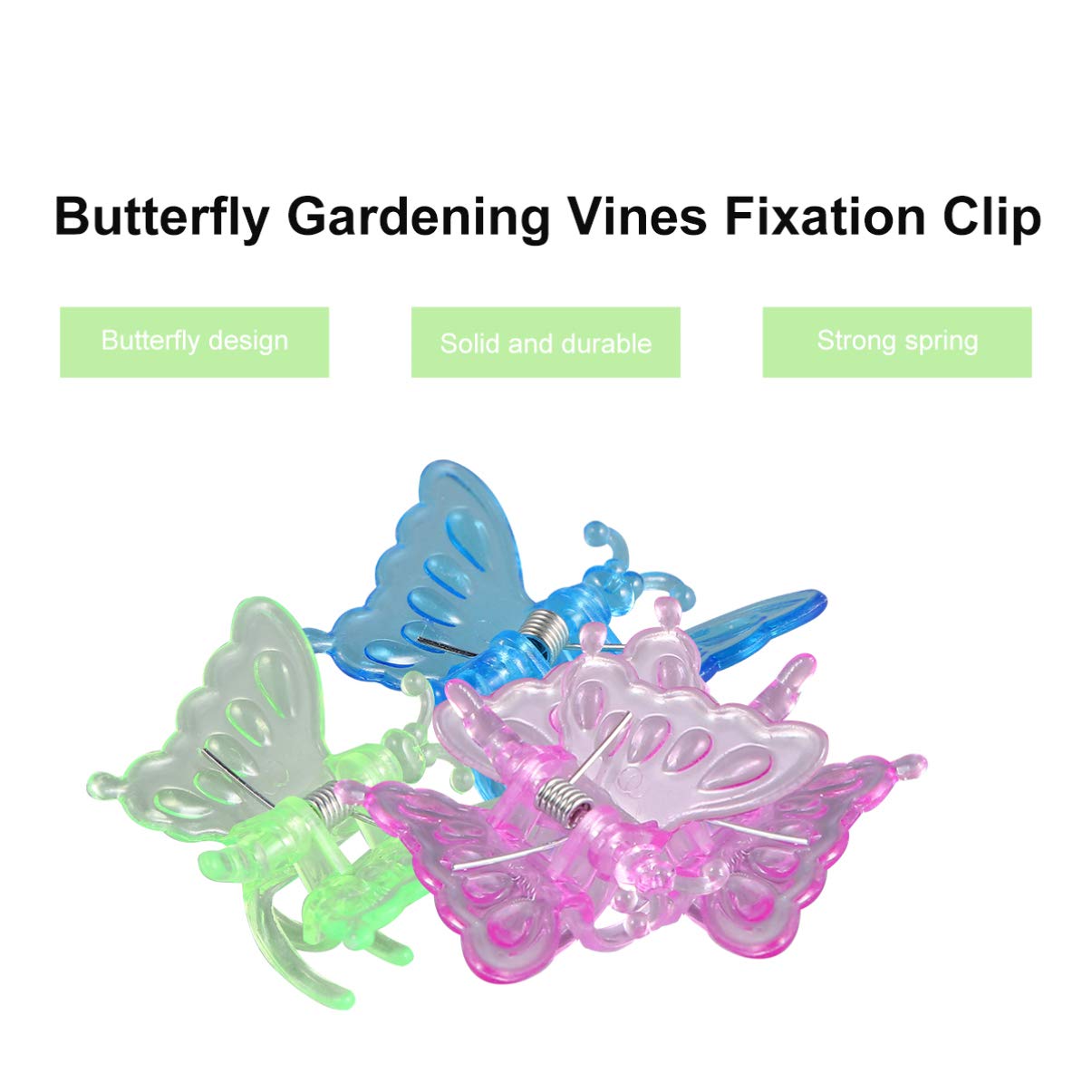 DOITOOL 30pcs Ladybug Shaped Garden Flower Clips - Plant Grafting Clamps, Vine Support Rings & Trellis Clips for Orchid Bonsai, Stem Support - Perfect for Indoor/Outdoor Gardening, Greenhouse & Plant Training