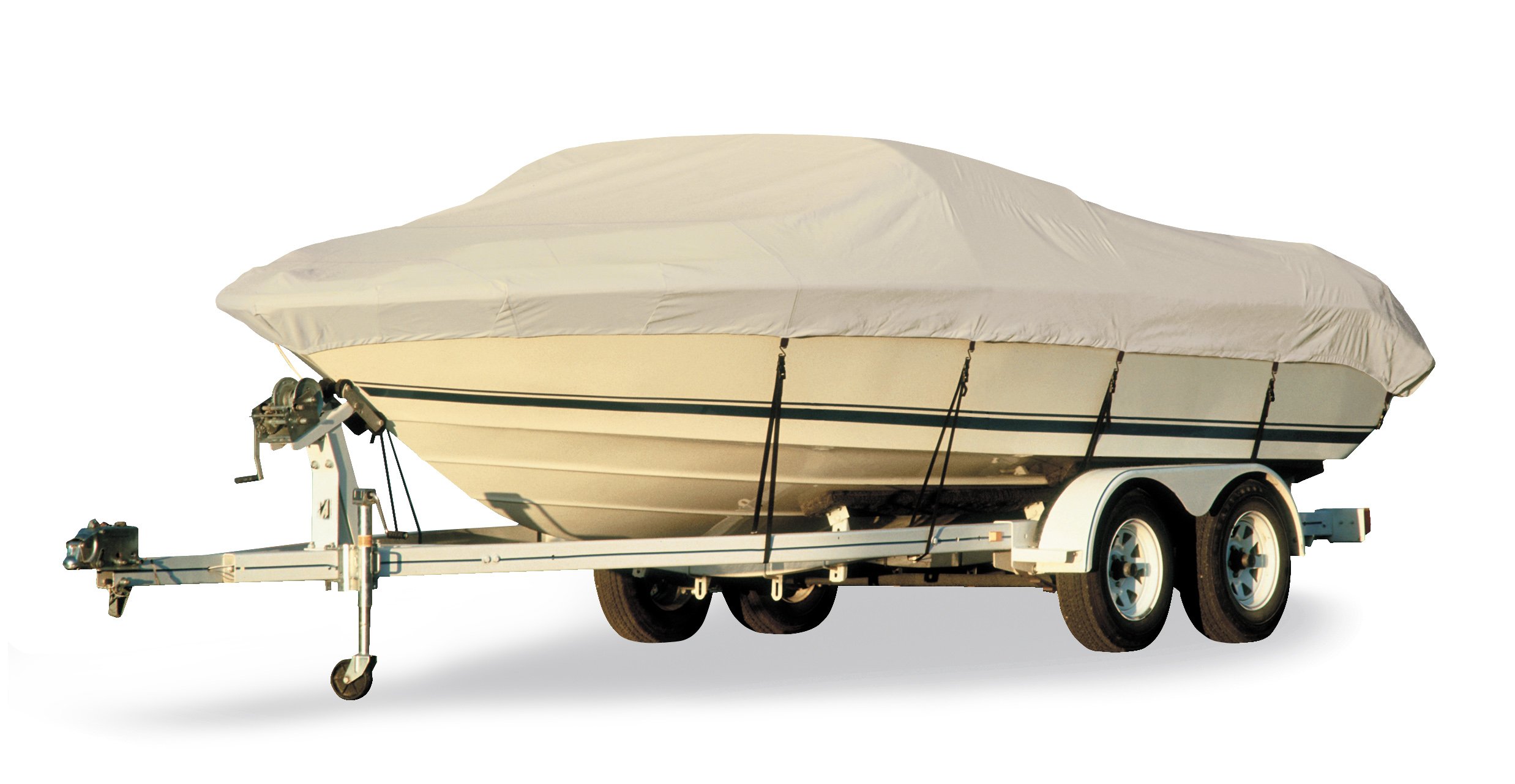 Taylor Made Products BoatGuard Trailerable Boat Cover - Waterproof Marine Grade Boat Cover for Trailering & Storage - Fits Most Powerboats & Fishing Boats (Perfect for Outdoor Storage & Long-Distance Towing)