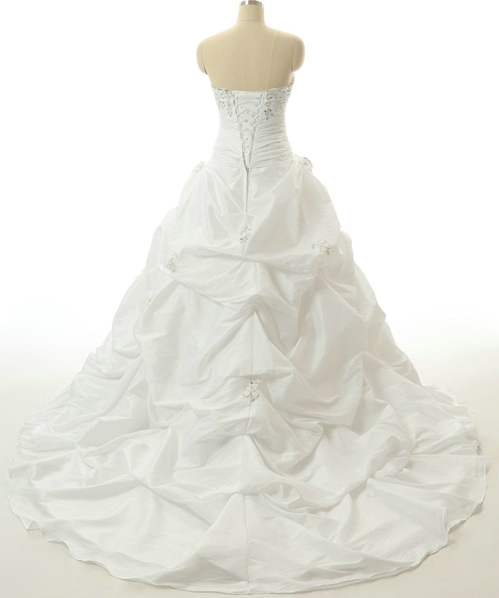Strapless A-Line Wedding Dress for Women – Elegant Bridal Gown for Church Ceremony, Beach Wedding & Vow Renewal