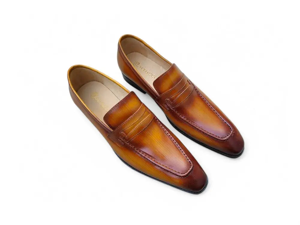 Premium Genuine Leather Penny Loafers for Men - Slip-On Comfort & Classic Style - Perfect for Business, Casual & Formal Occasions