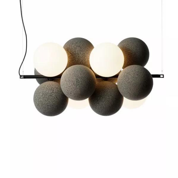 Bubbles Holly Pendant Lamp - Modern Glass Hanging Light Fixture for Living Room, Bedroom, Dining Room & Kitchen Decor