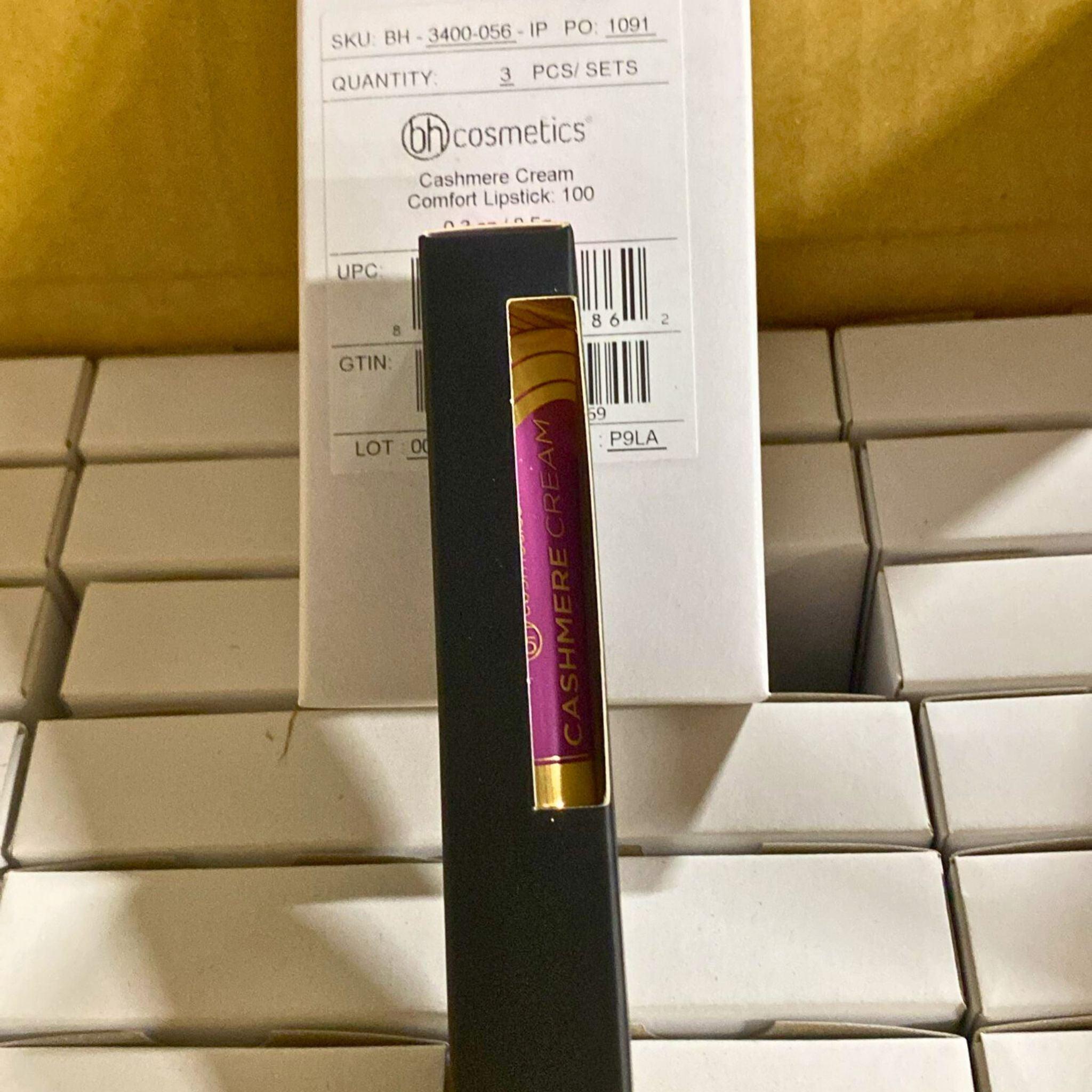 BH Cosmetics Cashmere Cream Comfort Lipstick - 40 Pcs Lot (0.3OZ Each) - Ultra Moisturizing Matte Finish - Perfect for Daily Wear, Parties & Special Occasions