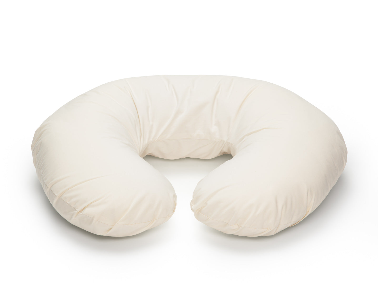 Organic Wool Nursing Pillow with Removable Cover - Soft & Supportive for Breastfeeding & Pregnancy Comfort - Perfect for New Moms & Baby Bonding Time