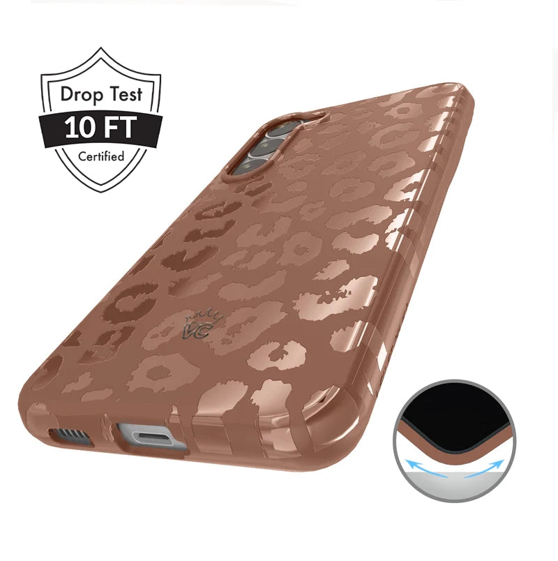 Samsung Phone Case with Chocolate Leopard Print - Stylish & Protective Cover for Galaxy S21, S20, Note 20 - Perfect for Everyday Use & Fashion Accessories