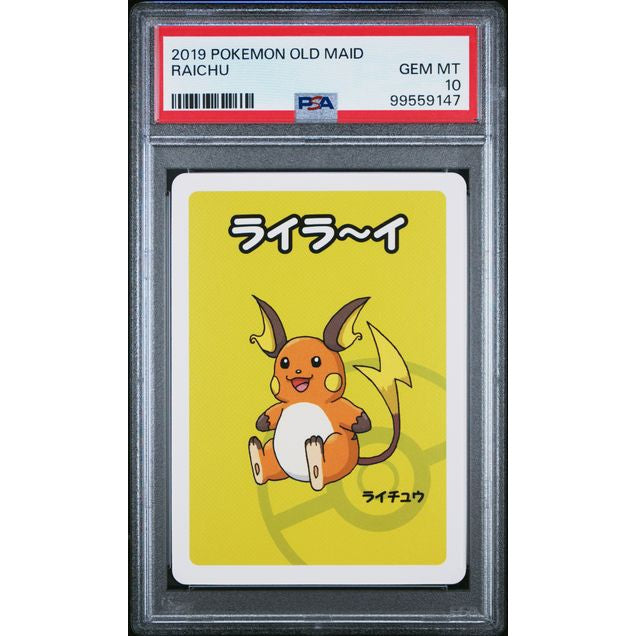 2022 Pokemon Japanese Old Maid Raichu PSA 10 Graded Card - Perfect for Collectors, Gaming & Investment