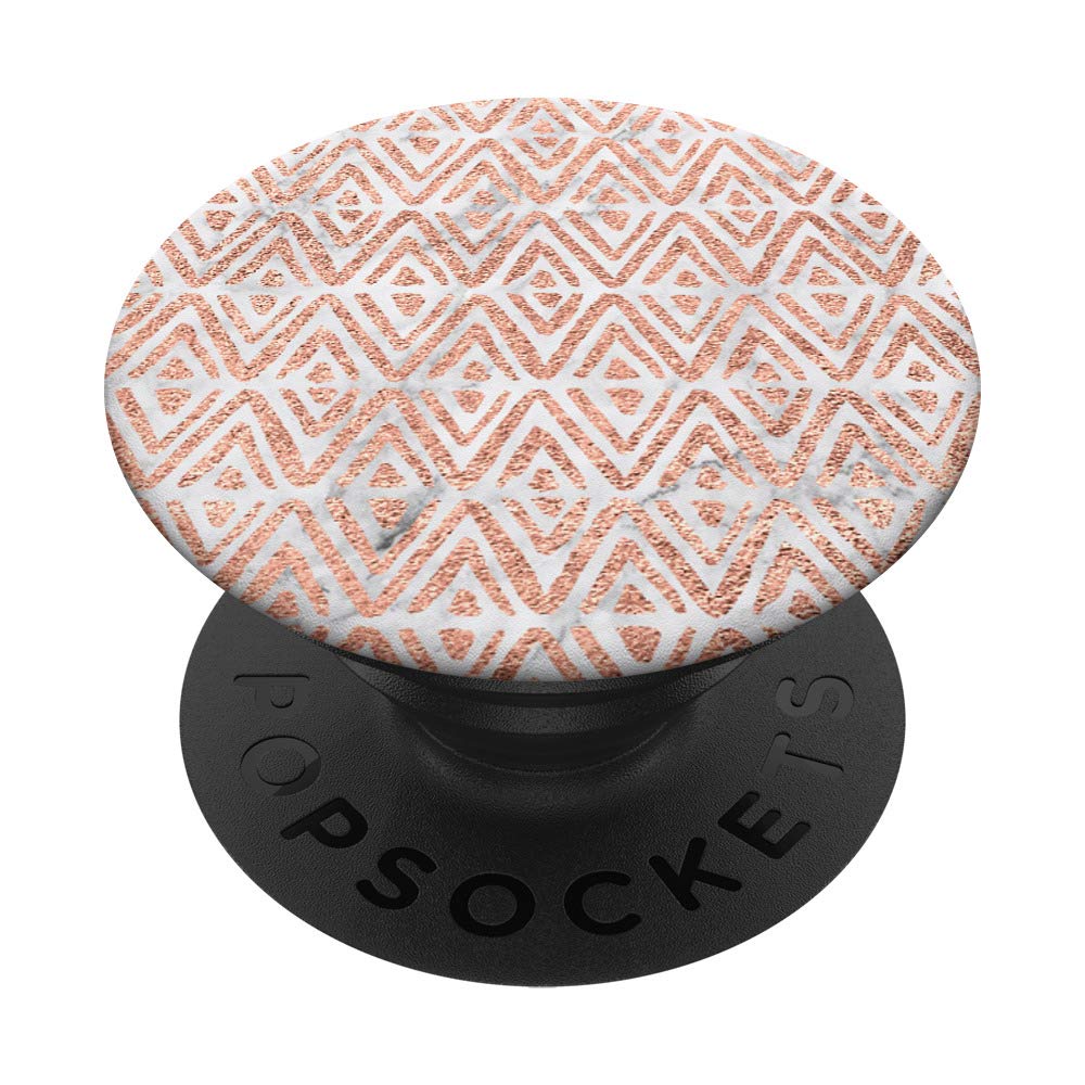 Rose Gold Aztec Tribal Pattern White Marble Case - Stylish Phone Cover for iPhone & Samsung | Perfect for Travel, Work & Everyday Use