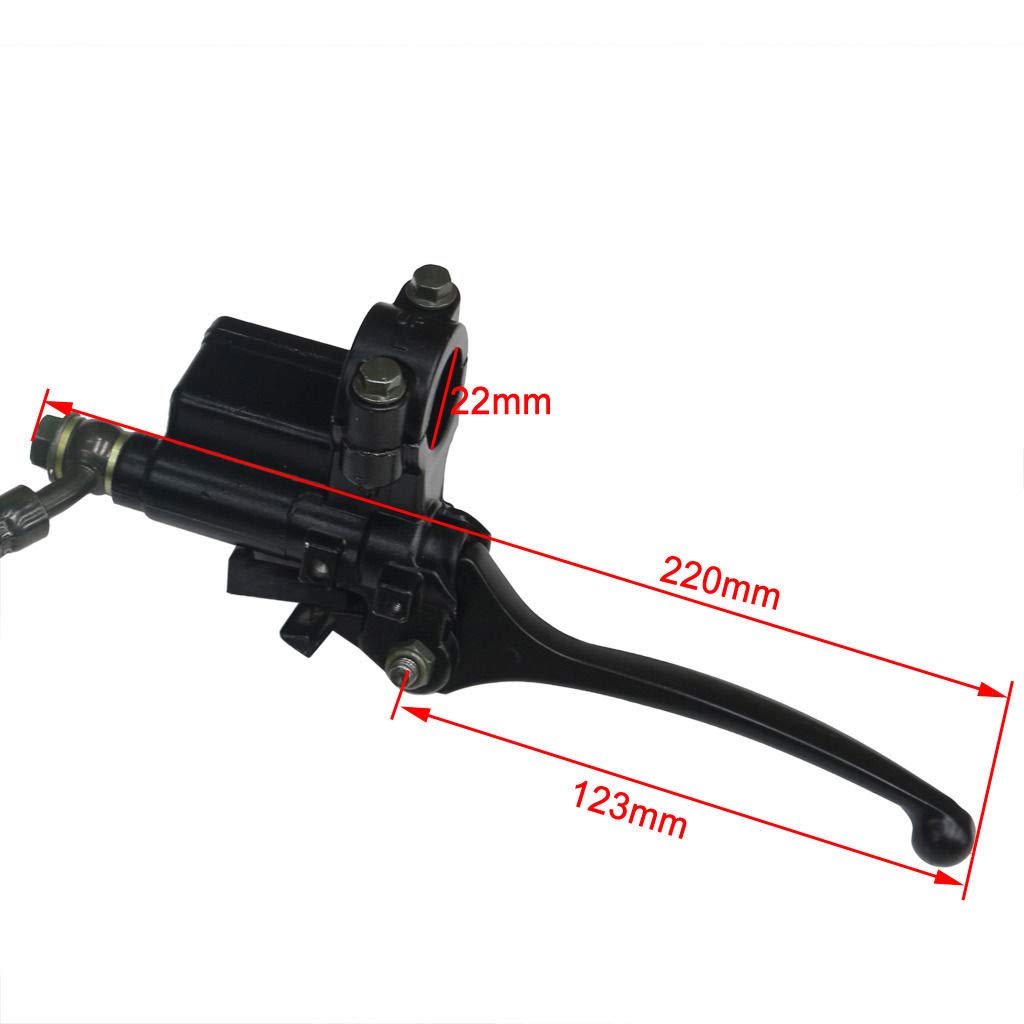 45mm/48mm Front Hydraulic Forks Shocks with Triple Tree Handlebar Riser Clamp & Brake Caliper for Dirt Pit Bike - Perfect for Off-Road Racing, Trail Riding & Motocross Adventures