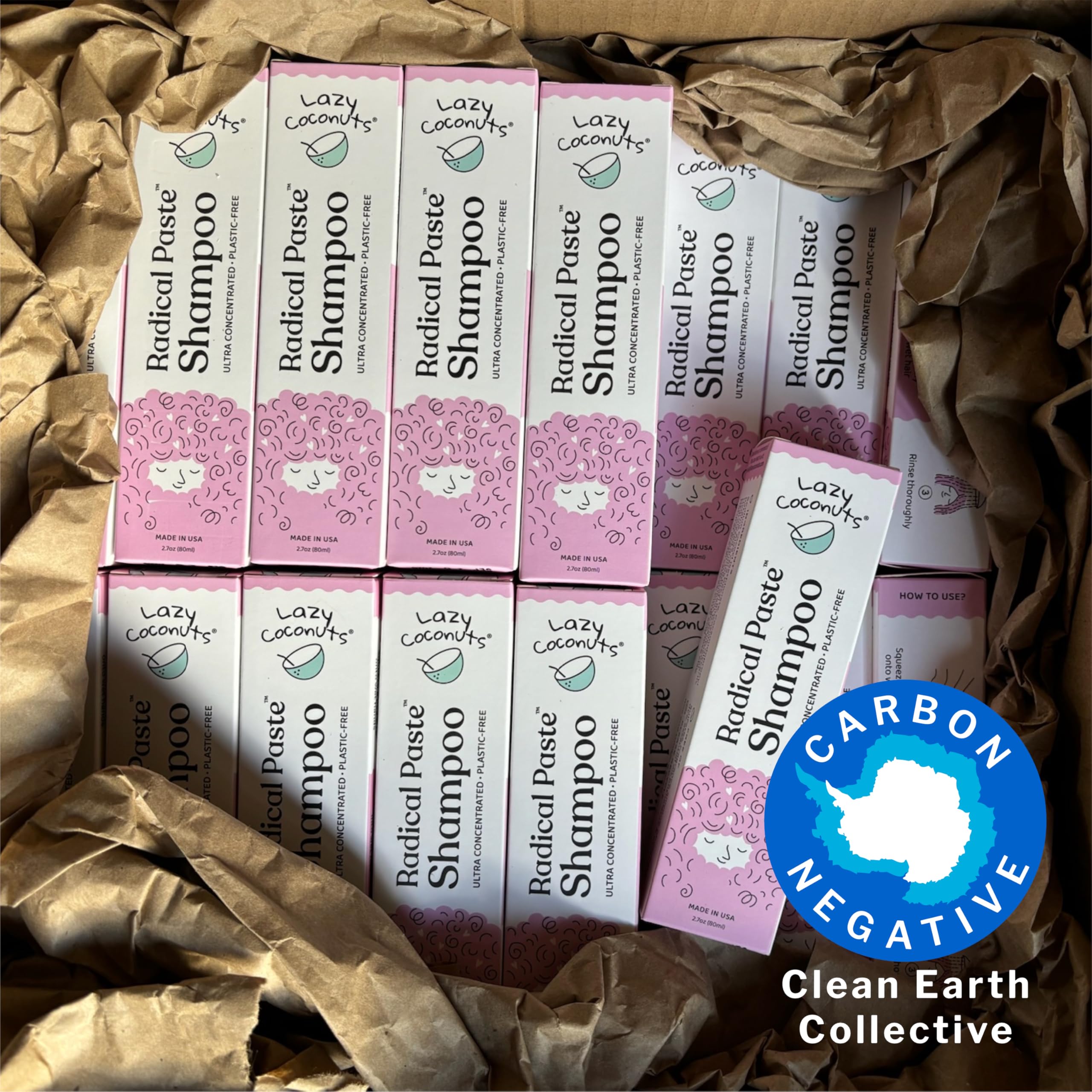 Radical Paste Shampoo - Plastic-Free, Vegan & Sulfate-Free Hair Care | pH Balanced Travel Size Shampoo Bar for Eco-Friendly Showers, Camping & Zero Waste Lifestyle