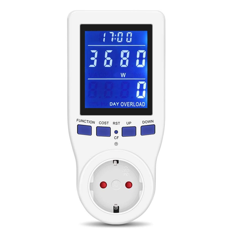 Jadpes Plug-in Energy Monitor - Track kWh, Volts, Watts for Home Appliances
