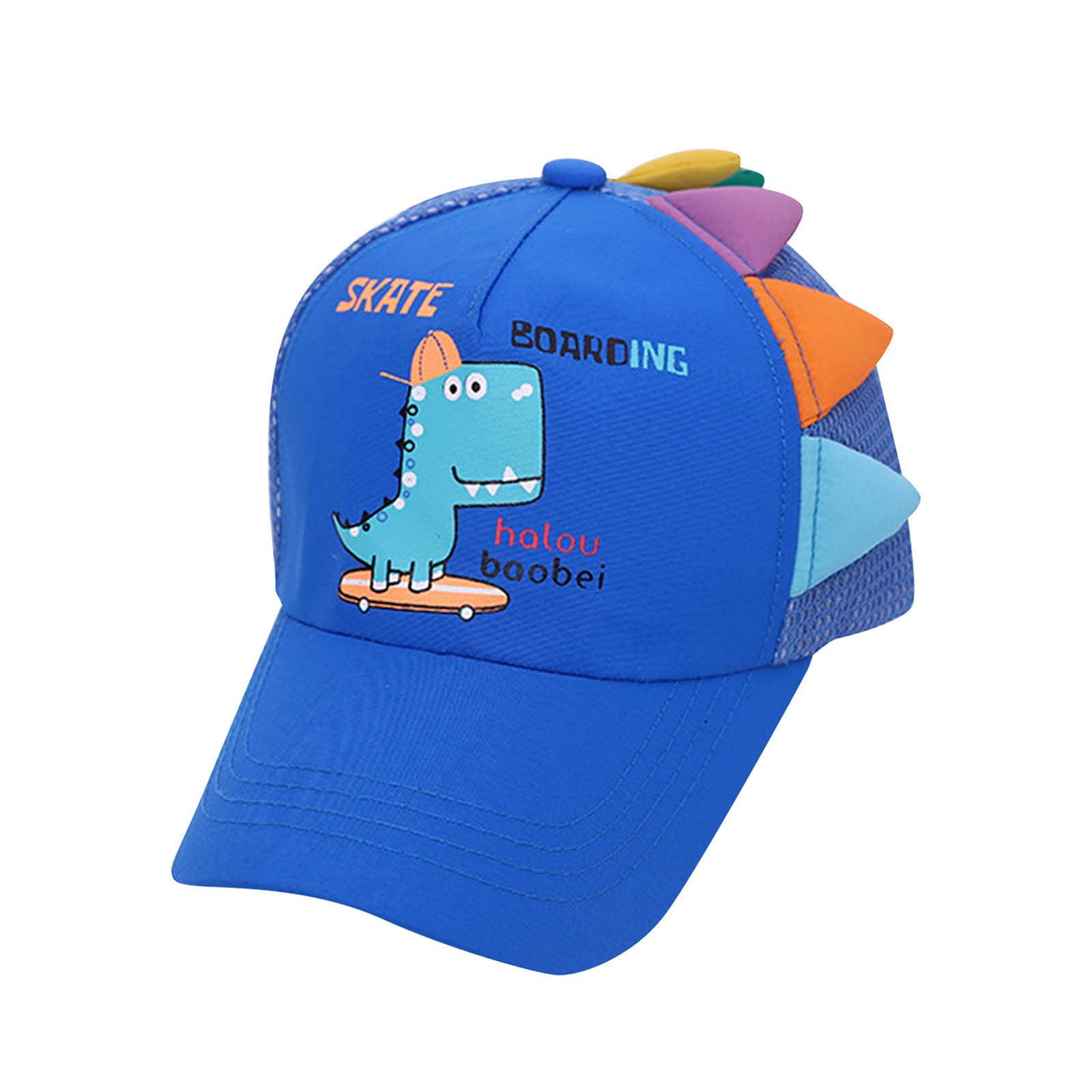 Dinosaur Cartoon Baby Sun Hat for Toddlers & Kids - UV Protection Baseball Cap for Girls & Boys - Perfect for Outdoor Play, Beach, and Sun Safety
