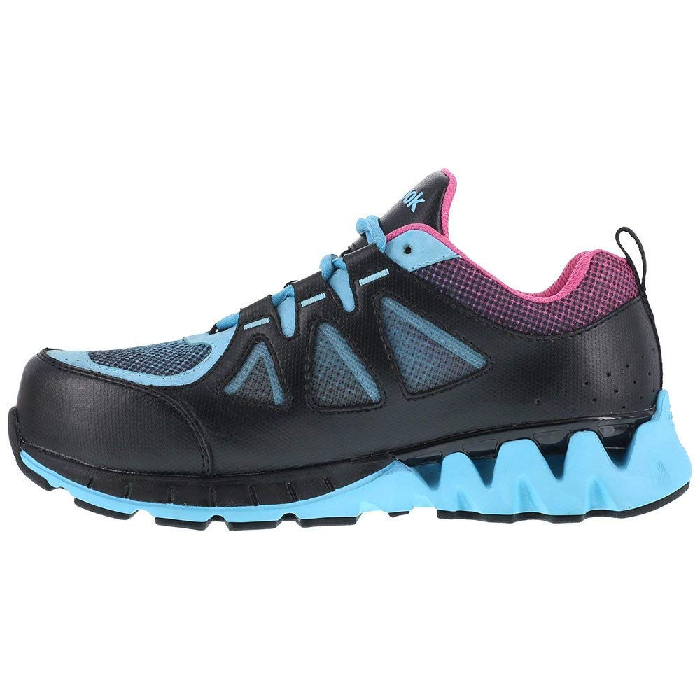 Reebok RB325 Women's Work Safety Shoes - Black/Blue/Pink for Workplace Comfort