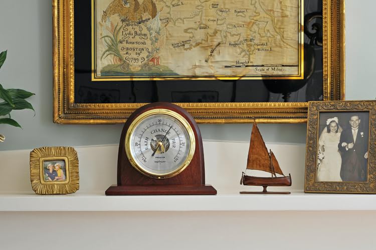 MaXimum Harbormaster East Coast Tide Clock - Nickel Case | Perfect Sailor Gift & Coastal Nautical Home Wall Decor | Ideal for Beach Houses, Boats, and Marine Enthusiasts | BF Weekend Special