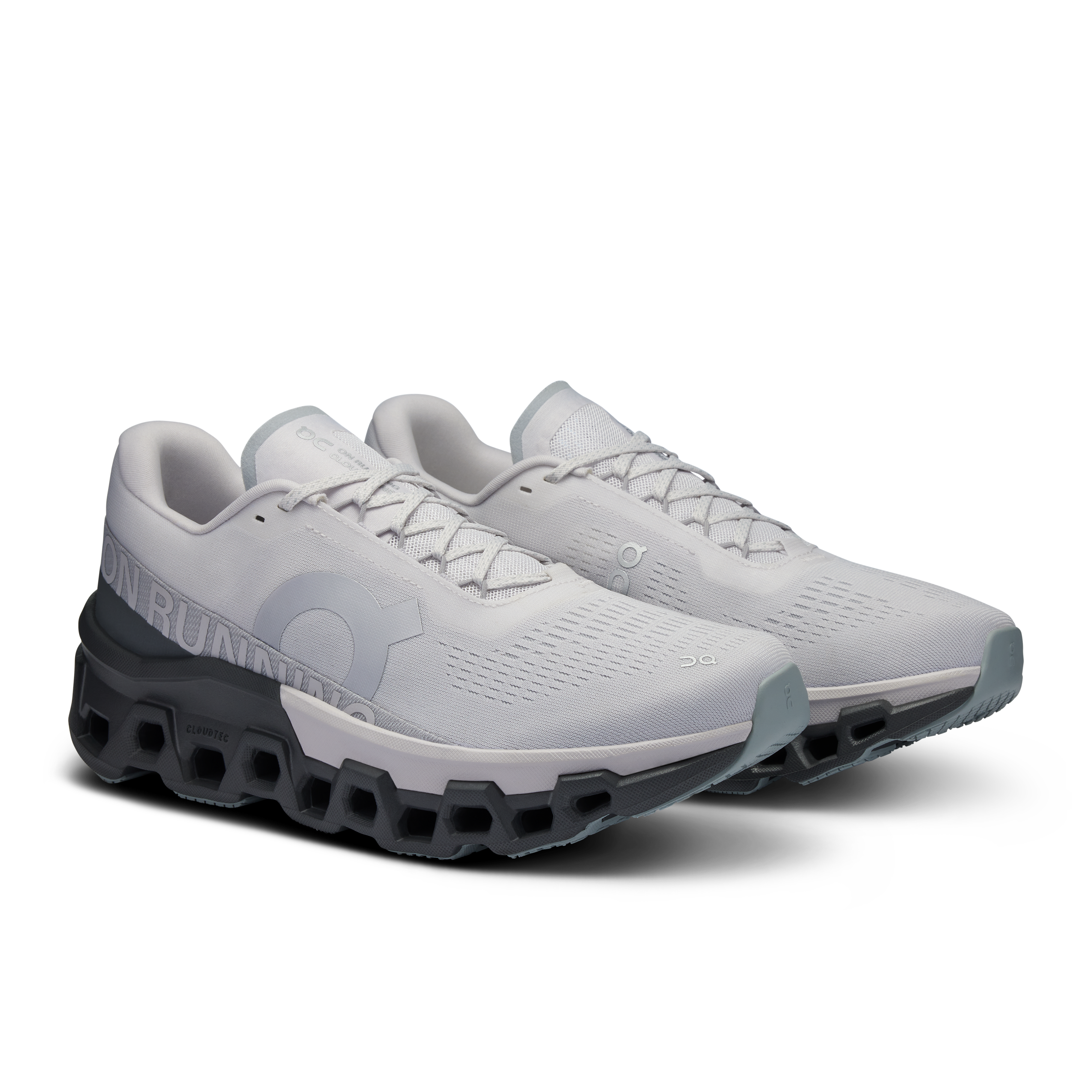 On Running Men's Cloudmonster 2 Running Shoes - Frost/Rock Color - Lightweight Cushioned Sneakers for Marathon Training & Road Running