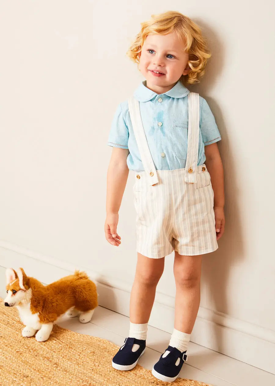 Brompton Striped Shorts for Toddler Boys - Comfortable Cotton Playwear for Outdoor & Casual Activities