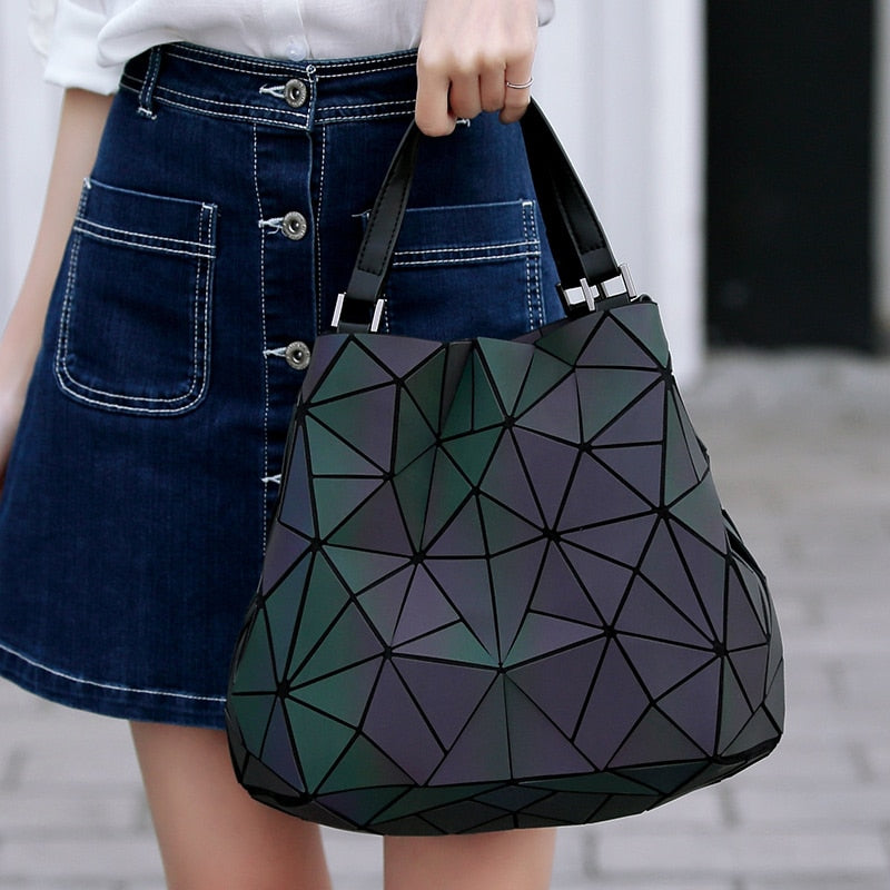 Luminous Geometric Handbags for Women - Trendy Crossbody Bags & Evening Clutches for Parties, Date Nights & Special Occasions