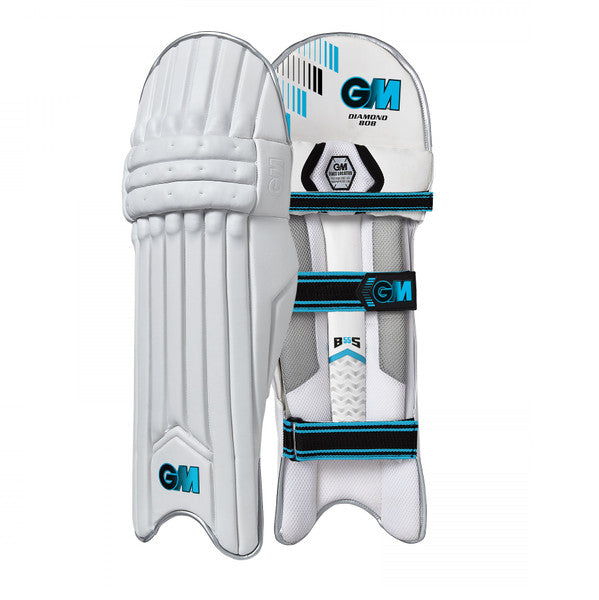 GM Diamond 808 Cricket Batting Pads - Professional Grade Leg Guards for Cricket Players - Perfect for Practice, Matches & Training Sessions