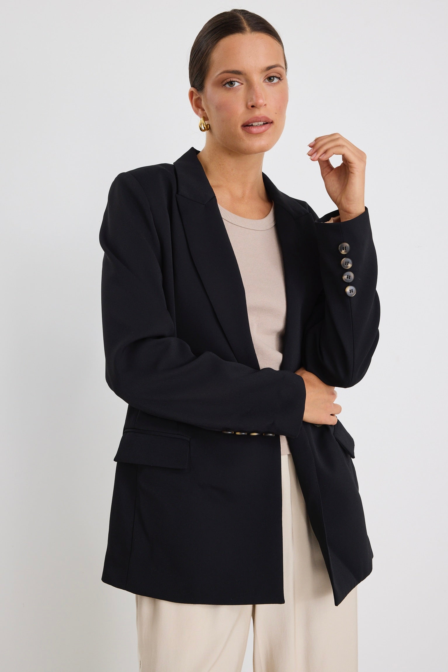 Cooper Black Double Breasted Classic Blazer for Men | Formal Business Suit Jacket | Office Wear, Wedding & Special Occasions