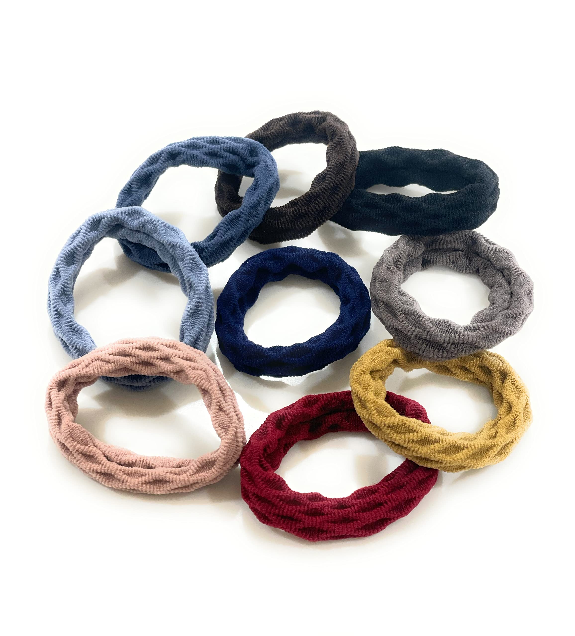 20 Pack Assorted Hair Ties for Women & Girls - Soft Elastic Hair Bands for Ponytails, Braids & Everyday Use (Multicolor)