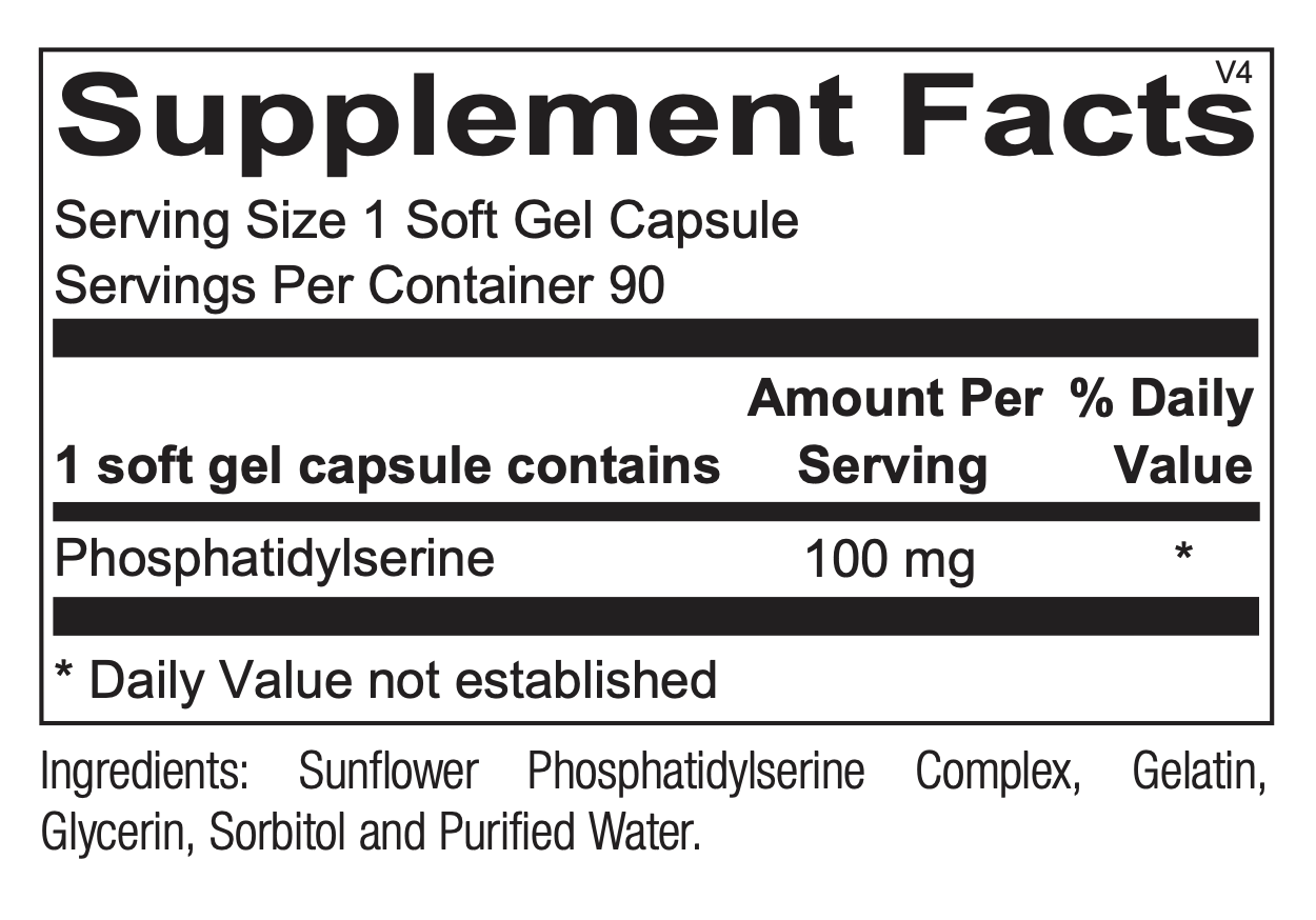 Phosphatidylserine Supplement for Brain Health & Memory Support - Natural Cognitive Enhancer for Focus, Stress Relief & Mental Clarity | Ideal for Students, Professionals & Seniors
