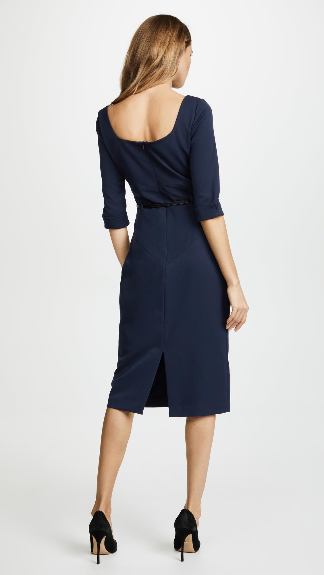 Black Halo Women's 3/4 Sleeve Jackie O Dress - Elegant A-Line Cocktail Dress for Parties, Weddings & Formal Events | Classic Office to Evening Wear