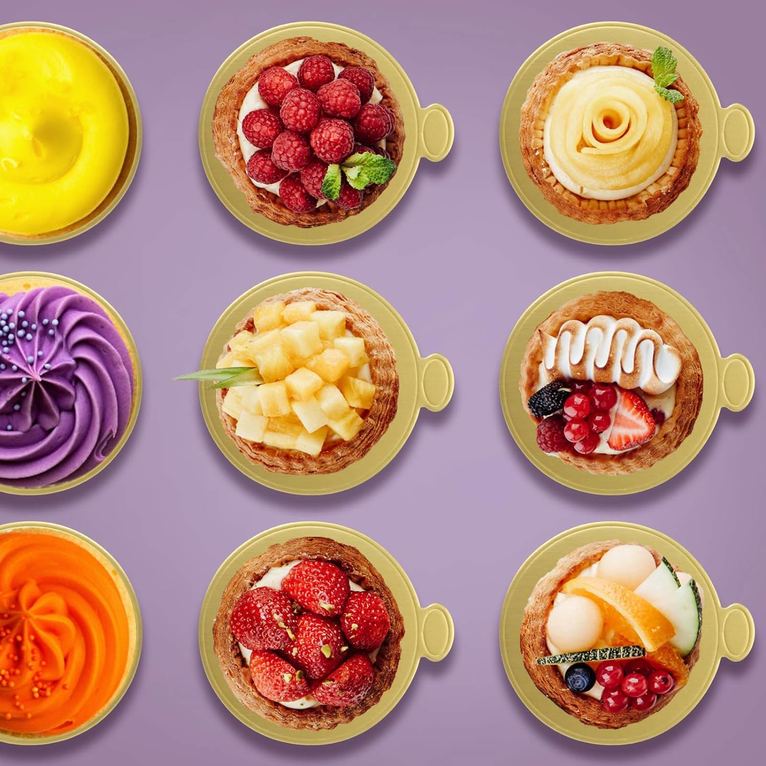 SMARTBUYER 100 Pcs 10 Inch Round Cake Boards - Sturdy Cardboard Cake Bases for Professional Baking & Cake Decorating - Perfect for Birthday, Wedding, and Party Cakes