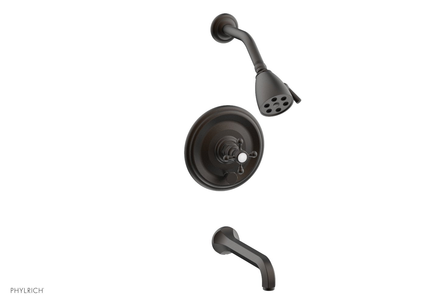 HEX TRADITIONAL Pressure Balance Tub and Shower Set 500 26 - Chrome Finish Bathroom Faucet for Modern Homes | Perfect for Master Bathrooms & Guest Suites
