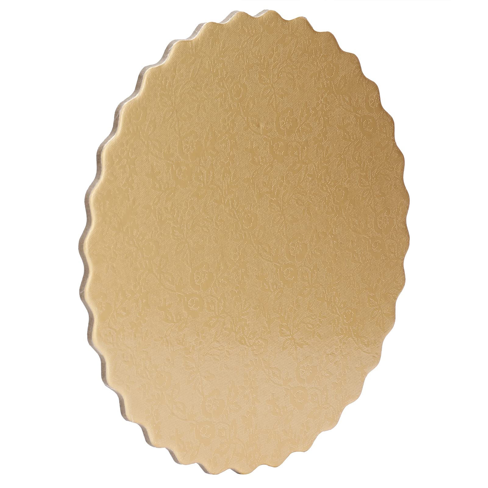 **8 Inch Round Cake Base Board - Gold & Silver 3mm Reusable Lace Decorated Cake Stand for Strawberry, Mousse, Muffin & Biscuit Cakes - Perfect for Weddings, Birthdays & Baking Parties**