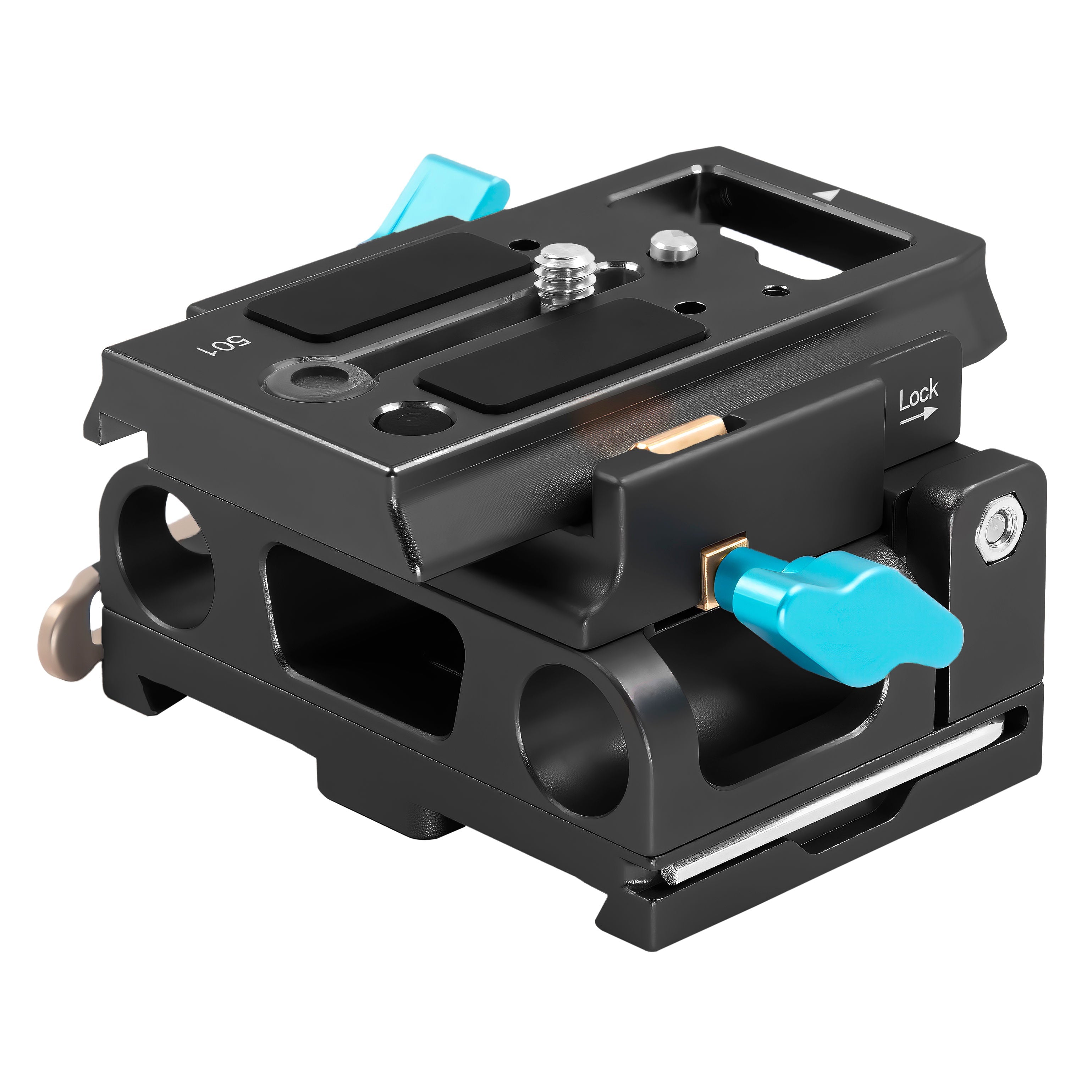 Kondor Blue 15mm LWS Arri/501 Side Loading Baseplate - Compatible with Red Komodo, BMPCC & Mirrorless Cameras (Black) - Perfect for Film Production, Vlogging & Professional Videography
