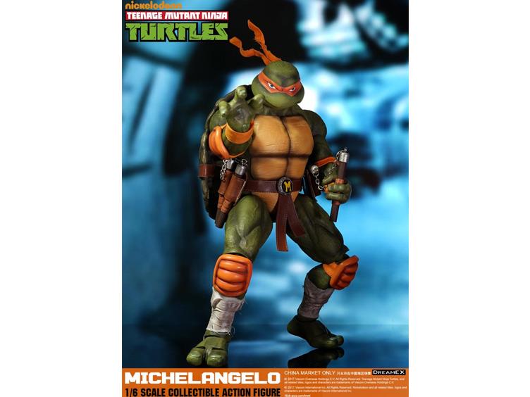 DreamEX 1/6 Scale Teenage Mutant Ninja Turtles Michelangelo Action Figure - Collectible TMNT Toy for Fans & Display