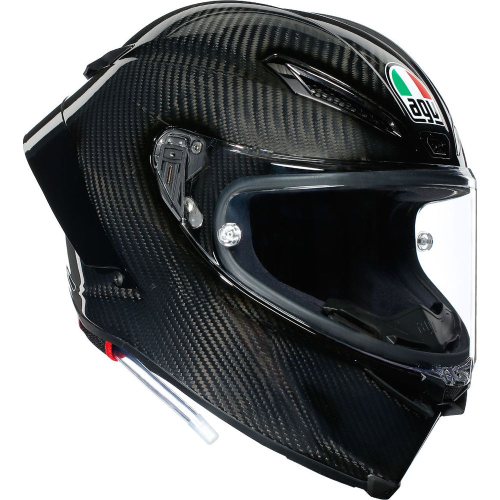 AGV Pista GP RR Solid ECE 22.06 Black Motorcycle Helmet - Premium Racing Full Face Helmet for Street & Track - High Performance Safety Gear for Motorcycle Enthusiasts