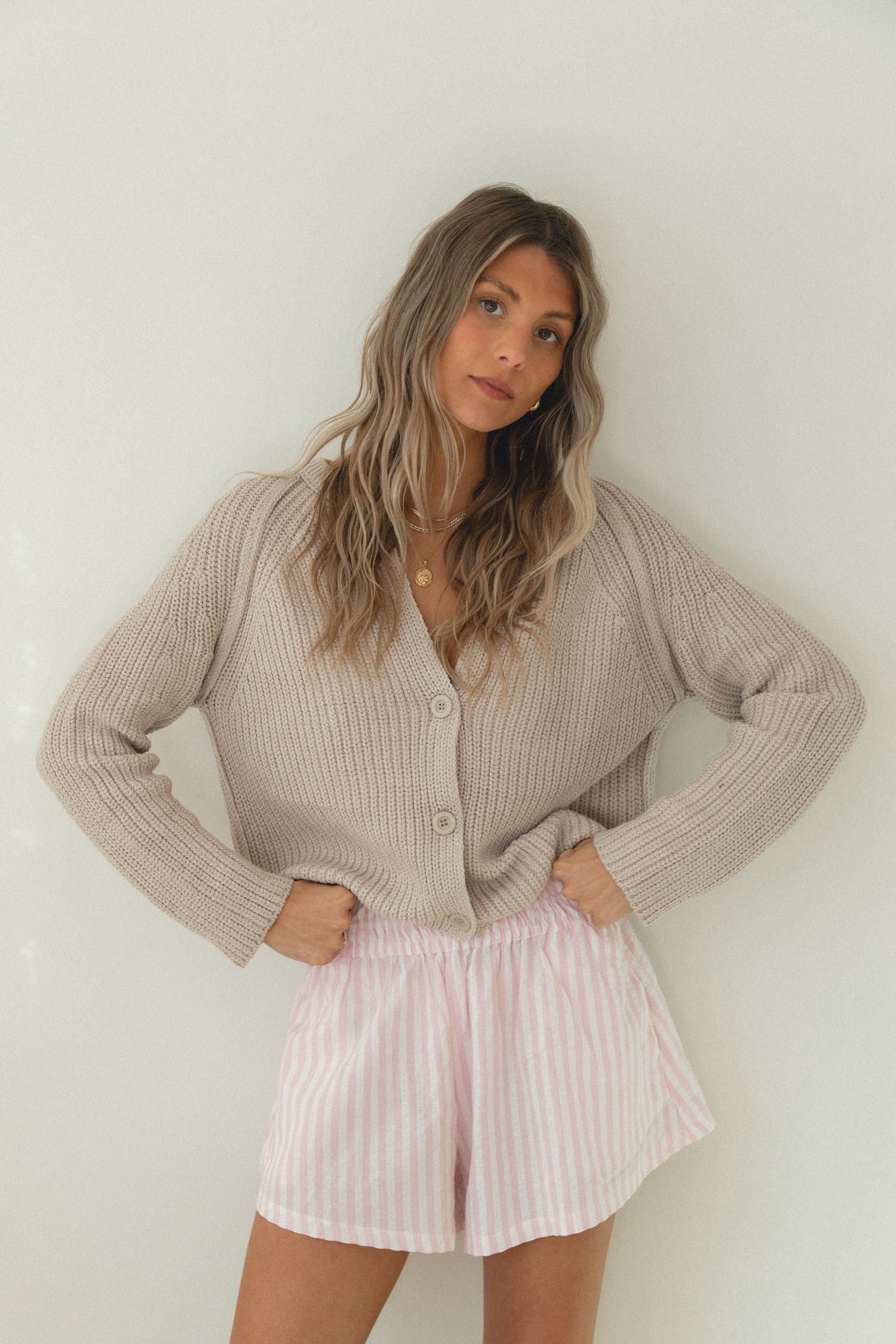 Coastal Chill Knit Button Cardigan for Women - Soft Comfortable Open Front Sweater | Perfect for Casual Outfits, Layering in Fall & Winter
