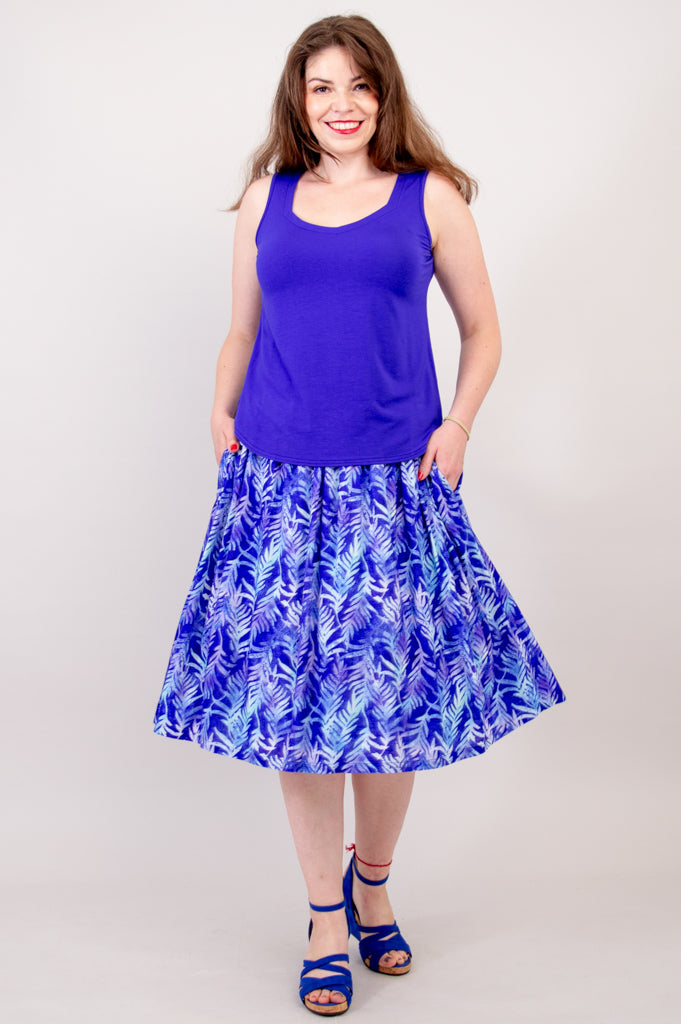 Eco-Friendly Hazel Skirt - Palma Style Linen Bamboo Blend for Women | Perfect for Summer Outfits, Beach Vacations & Casual Wear