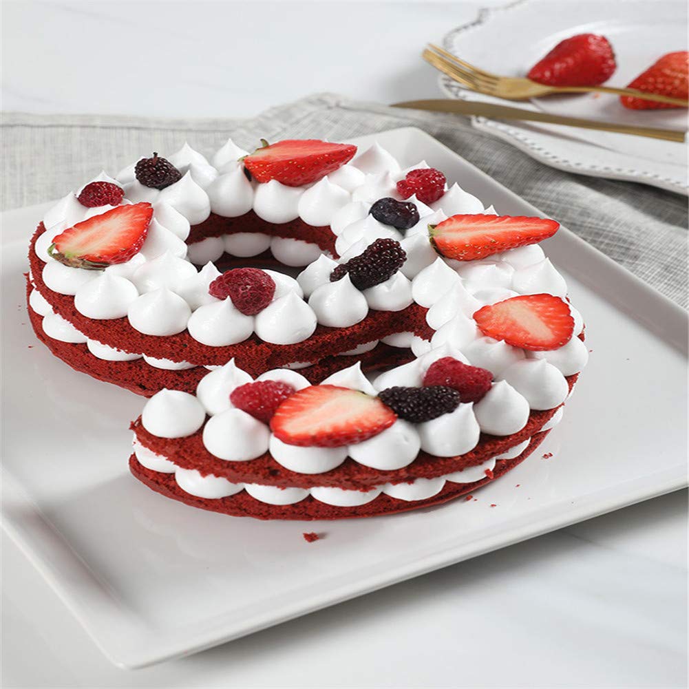 0-8 Number Silicone Baking Cake Pans - DIY Cake Mold for Bread, Mousse & Jelly - Perfect for Birthday, Wedding & Anniversary Celebrations - Ideal for Home Baking, Party Desserts & Special Occasions