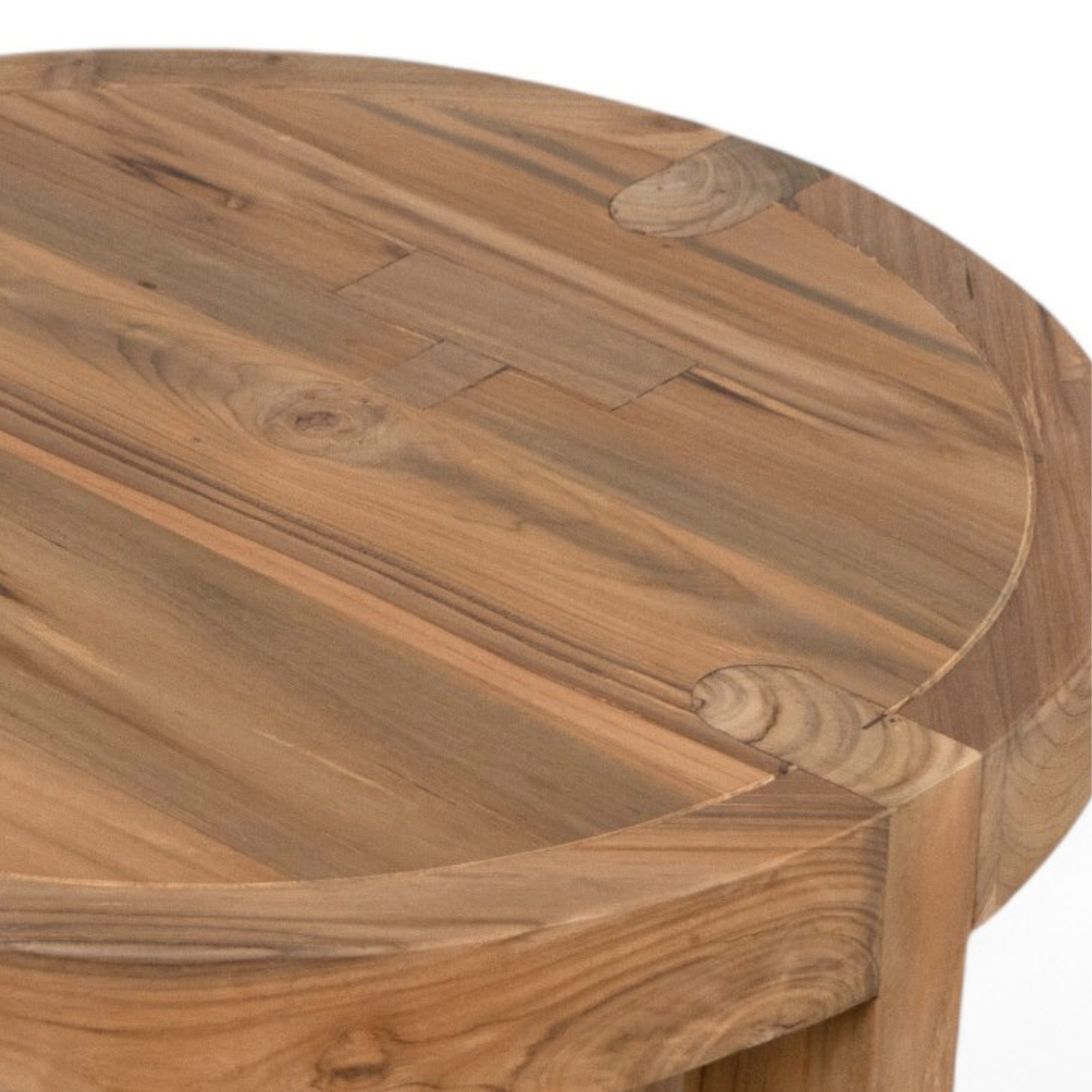 Premium Teak Side Table - Solid Wood Nightstand for Living Room, Bedroom, or Patio - Stylish & Durable Small Accent Table for Home Decor