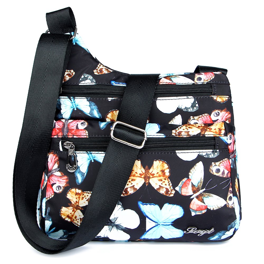 STUOYE Women's Nylon Crossbody Bag with Multiple Pockets - Lightweight Travel Shoulder Purse for Everyday Use, Shopping & Vacation Accessories