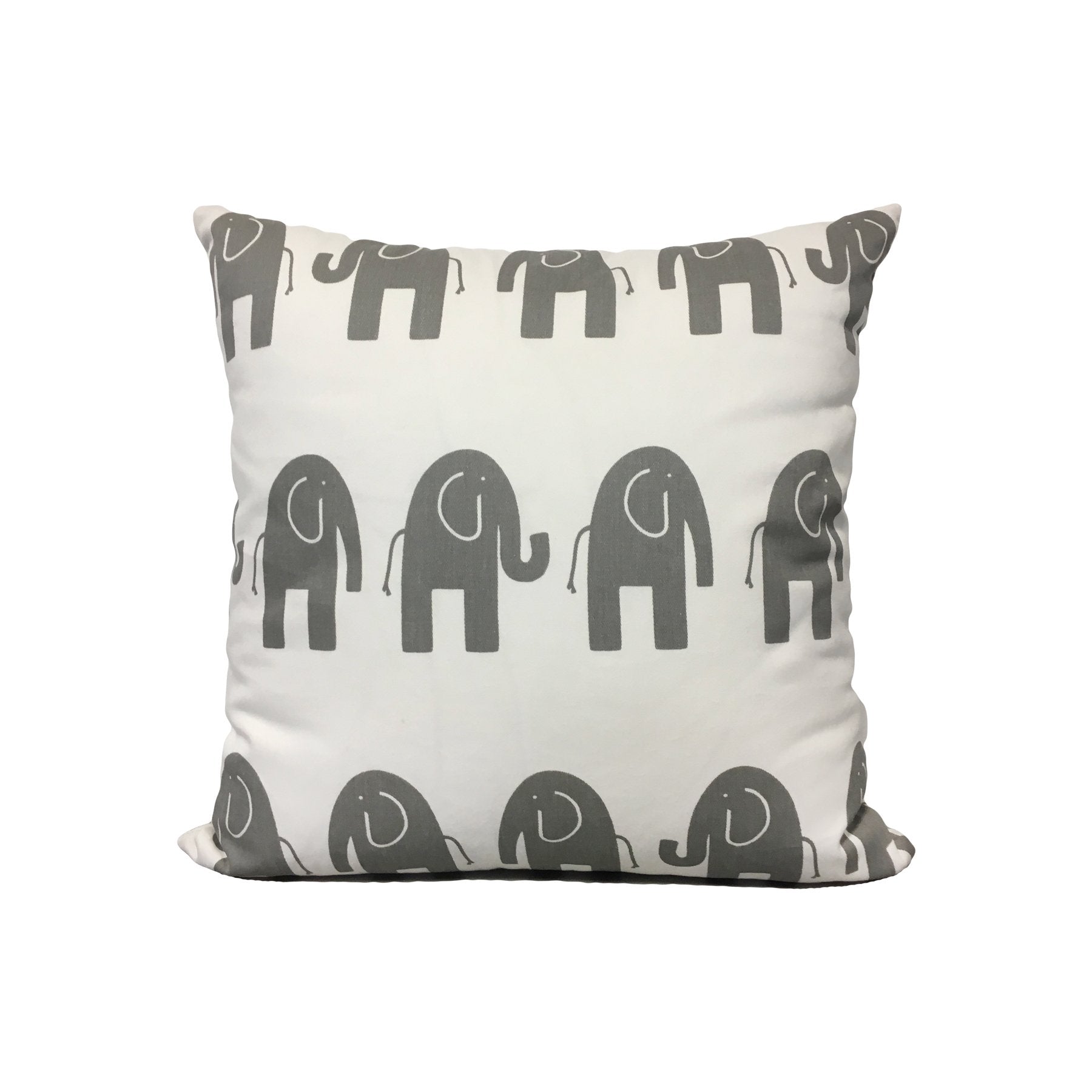 17x17 Inch Elegant White and Grey Throw Pillow - Soft Decorative Cushion for Sofa, Bed, Living Room & Home Decor