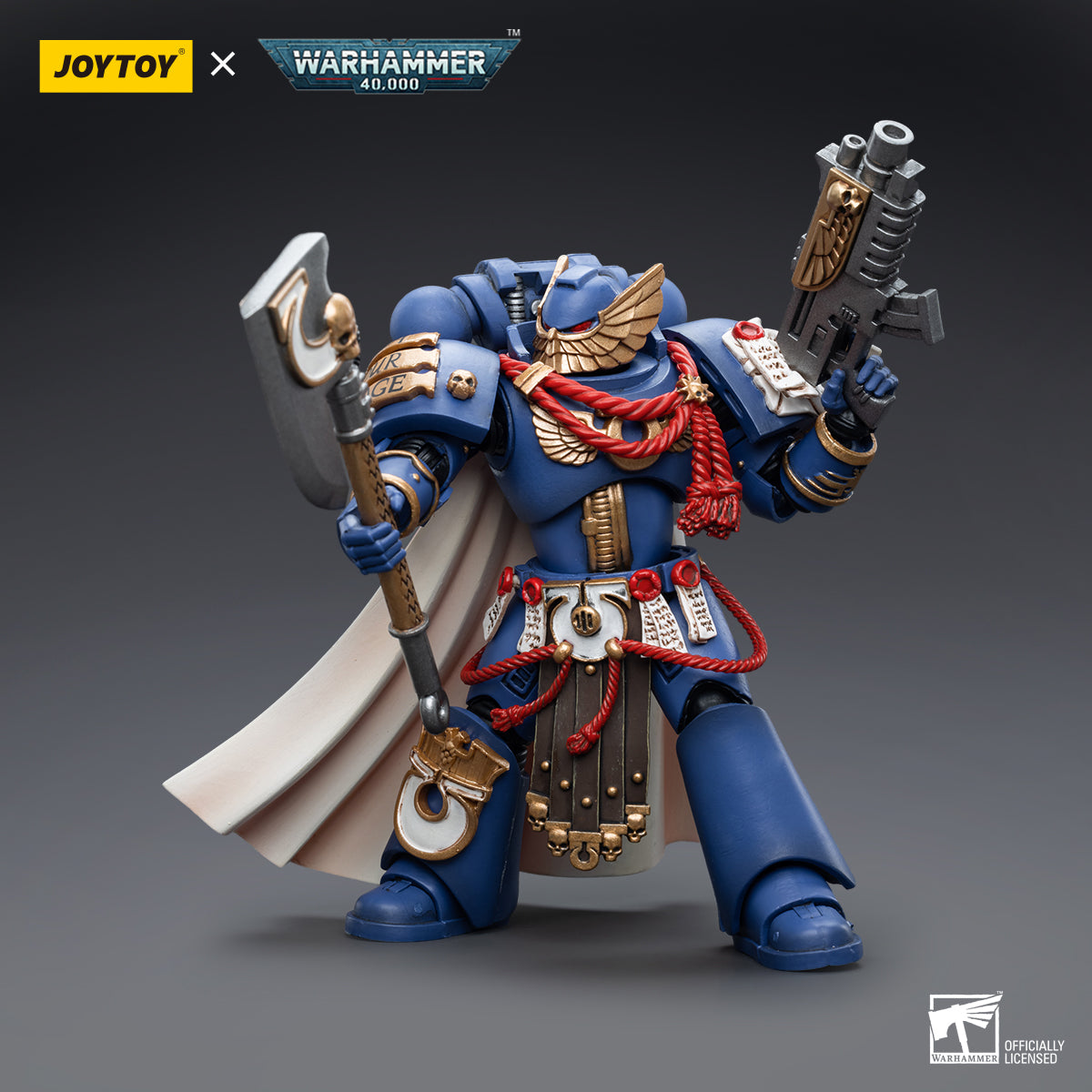 1/18 JOYTOY Warhammer 40K Ultramarines Honour Guard Action Figure Set (4pcs) - Perfect for Collectors, Tabletop Gaming & Display