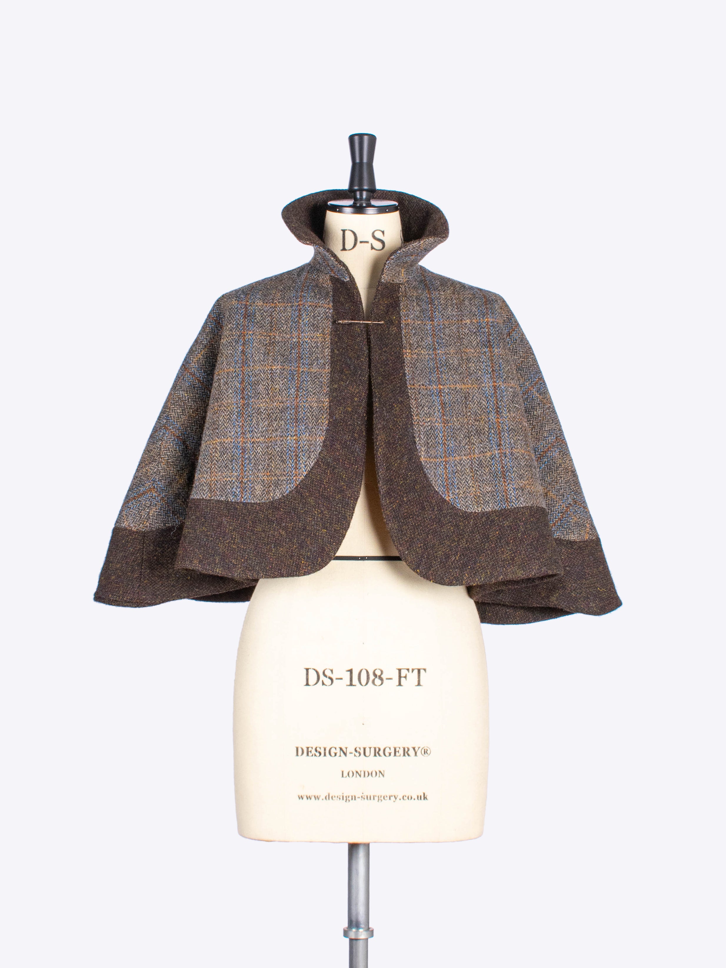 Elegant Sage & Chocolate Capelet Shawl - Soft & Stylish Wrap for Women, Perfect for Weddings, Parties, and Evening Events
