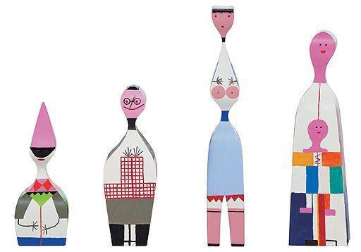 Alexander Girard Wooden Dolls - Handcrafted Vintage Home Decor & Collectible Figurines for Nursery, Bookshelf, and Gift Giving
