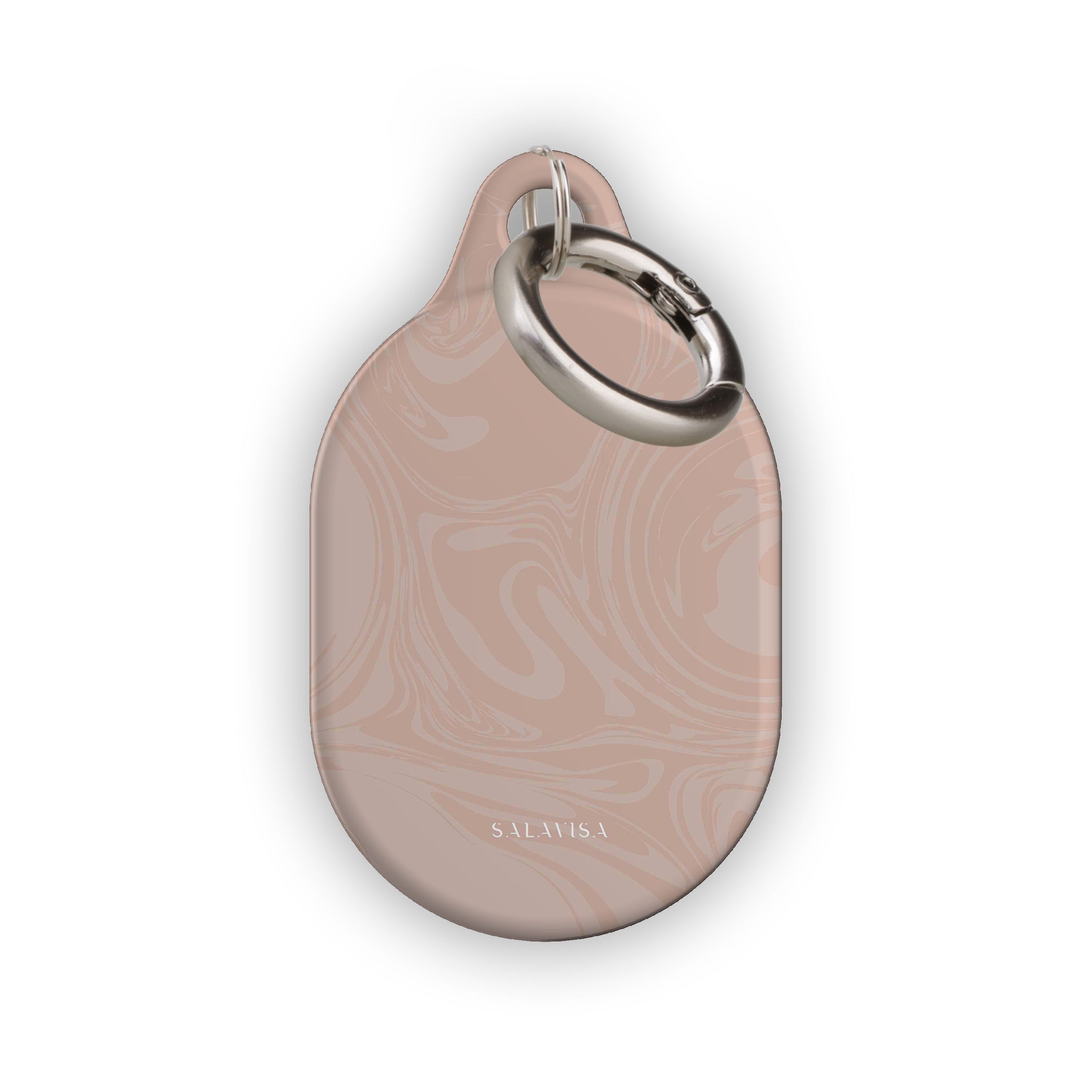 Rose Swirl AirTag Holder - Elegant Keychain Accessory for Apple AirTag | Perfect for Luggage, Bags, Wallets & Pet Tracking