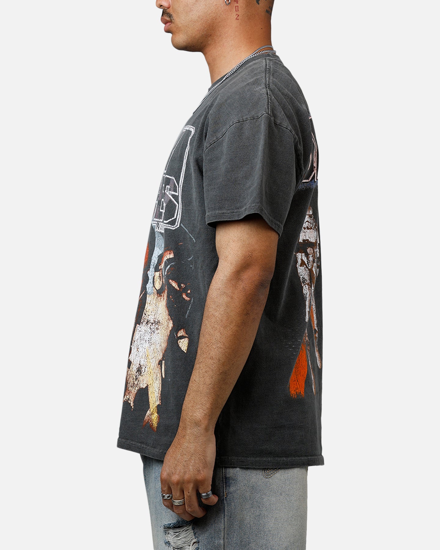Star Wars Battlefront Dark Forces Heavyweight T-Shirt - Black Wash | Vintage American Thrift Style | Perfect for Cosplay, Gaming Events & Casual Wear